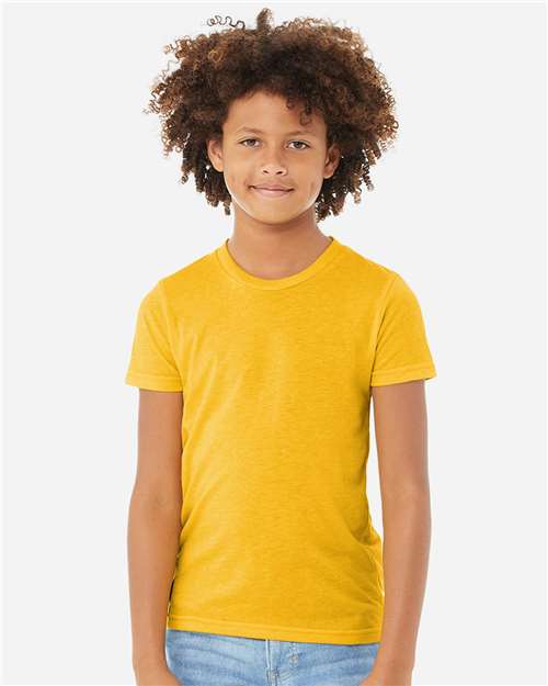 BELLA + CANVAS - Camiseta juvenil de mezcla triple - 3413Y