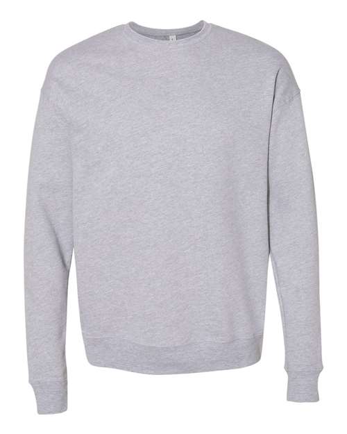 BELLA + CANVAS - Sudadera unisex de forro polar con hombros caídos y cuello redondo - 3945
