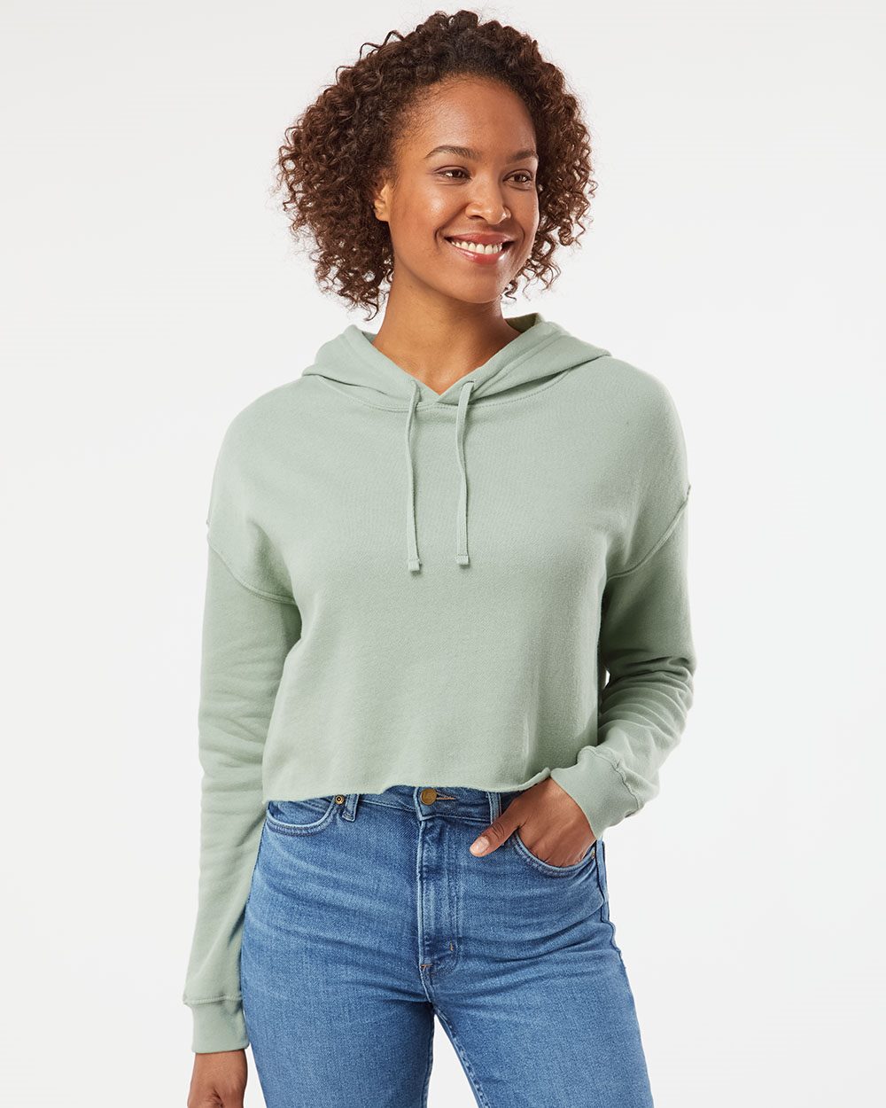 Independent Trading Co. - Sudadera ligera con capucha para mujer - AFX64CRP