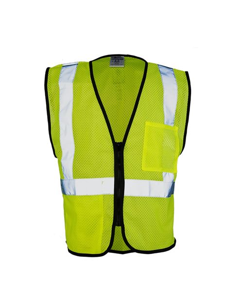 Kishigo - Unisex Double-Pocket Zippered Economy Class 2  Vest - 1537-1538