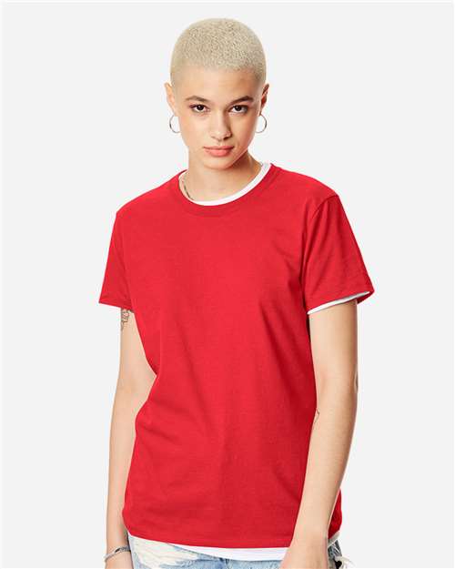 Hanes - Camiseta Perfect-T para mujer - SL04