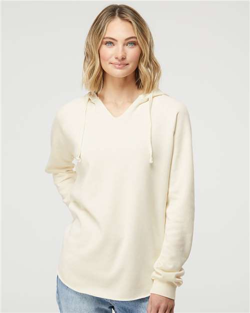 Independent Trading Co. - Sudadera ligera con capucha y lavado California Wave para mujer - PRM2500