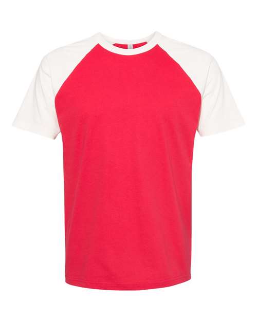 Next Level - Camiseta unisex de algodón raglán - 3650
