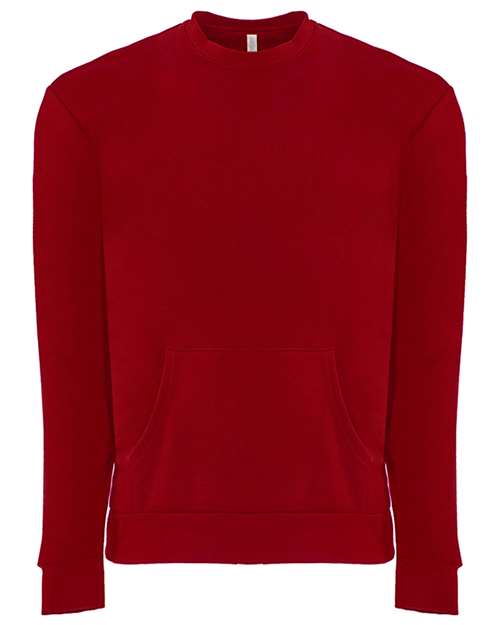 Next Level - Unisex Santa Barbara Pocket Crewneck Sweatshirt - 9001