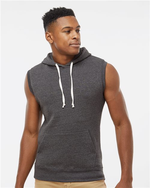 J. America - Sudadera con capucha sin mangas de mezcla de tres piezas para hombre - 8877
