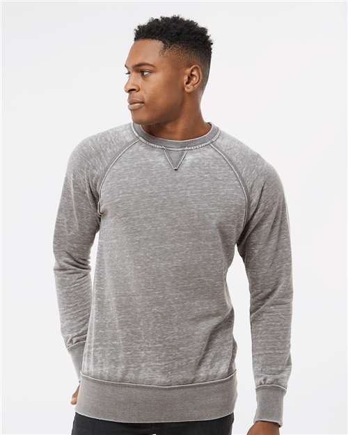 J. America - Men's Vintage Zen Fleece Crewneck Sweatshirt - 8920