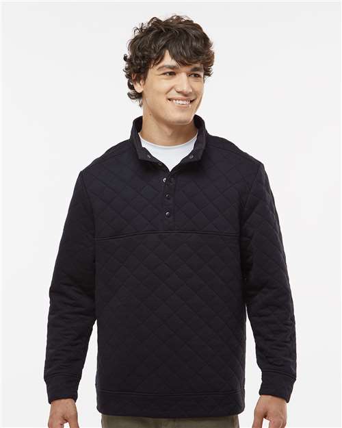J. America - Men's Quilted Half-Snap Pullover - 8890