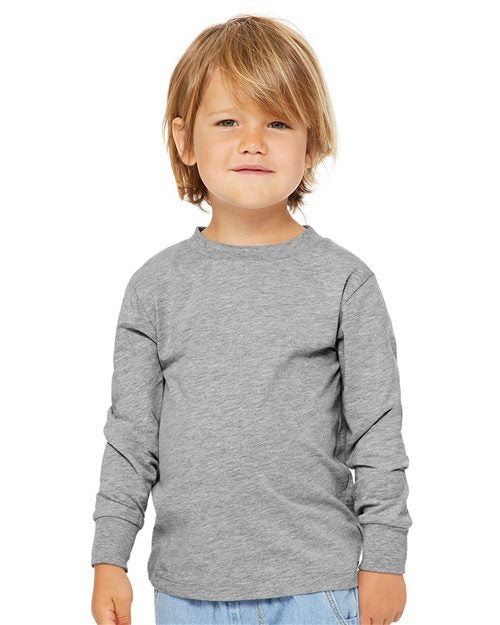 BELLA + CANVAS - Camiseta de manga larga de jersey para niño - 3501T