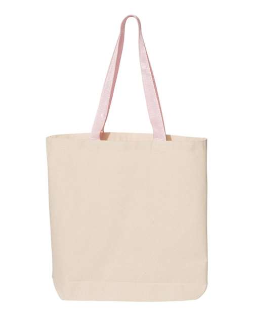 Q-Tees - Bolsa de lona de 11 l con asas en color de contraste - Q4400