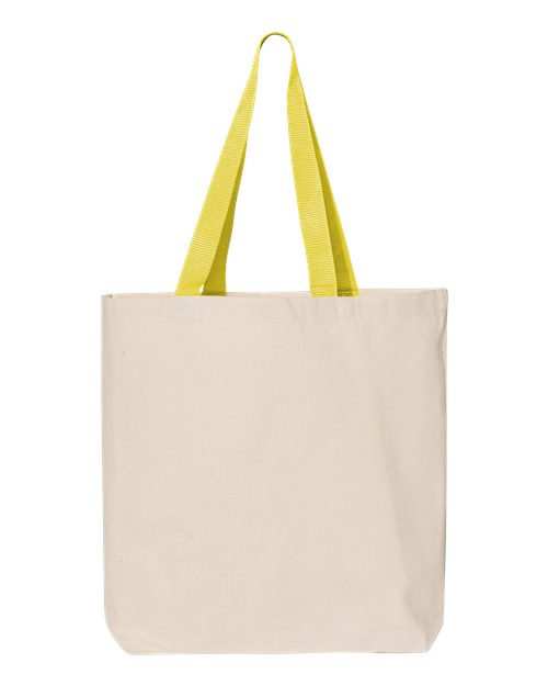 Q-Tees - Bolsa de lona de 11 l con asas en color de contraste - Q4400