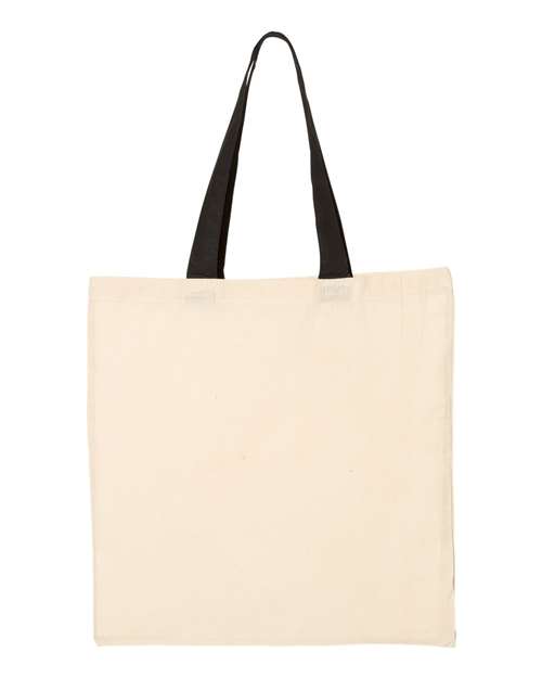 Q-Tees - Bolso económico con asas en color contrastante - QTB6000