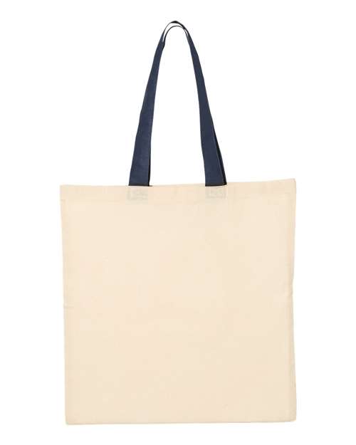 Q-Tees - Bolso económico con asas en color contrastante - QTB6000