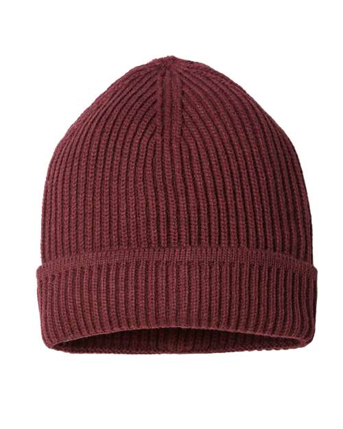Atlantis Headwear - Gorro con puños y acabado sostenible - MAPLE