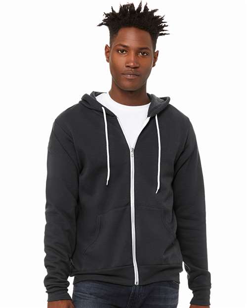BELLA + CANVAS - Unisex Sponge Fleece Full-Zip Hoodie Sweatshirt - 3739