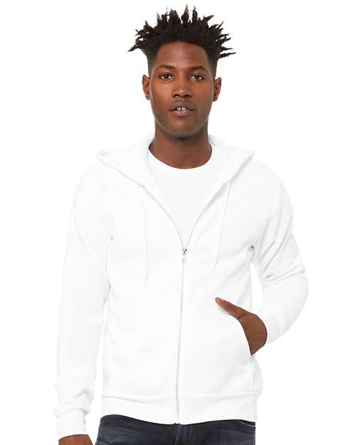 BELLA + CANVAS - Unisex Sponge Fleece Full-Zip Hoodie Sweatshirt - 3739