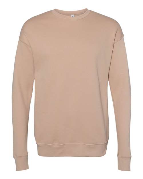 BELLA + CANVAS - Sudadera unisex de forro polar con hombros caídos y cuello redondo - 3945