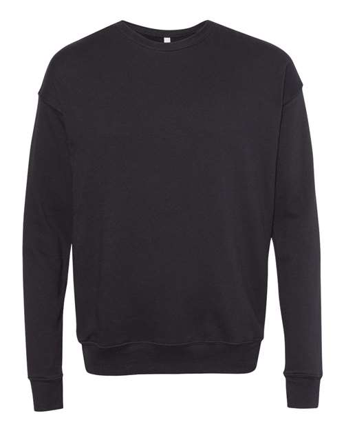 BELLA + CANVAS - Sudadera unisex de forro polar con hombros caídos y cuello redondo - 3945