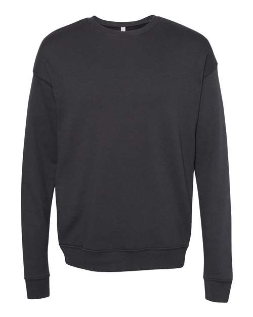 BELLA + CANVAS - Sudadera unisex de forro polar con hombros caídos y cuello redondo - 3945