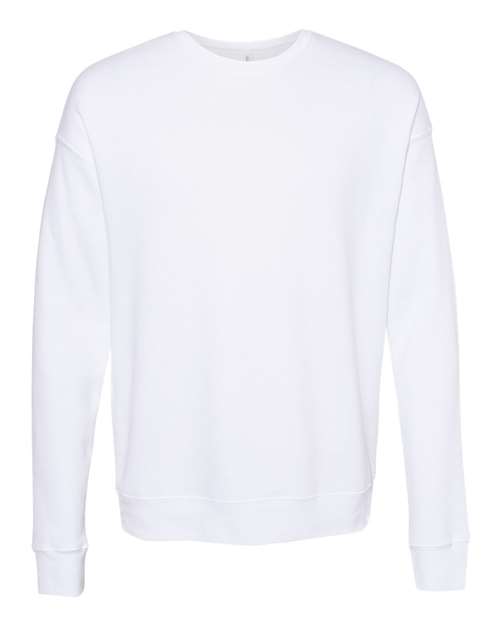 BELLA + CANVAS - Sudadera unisex de forro polar con hombros caídos y cuello redondo - 3945