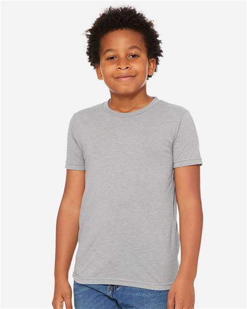 BELLA + CANVAS - Camiseta juvenil de mezcla triple - 3413Y