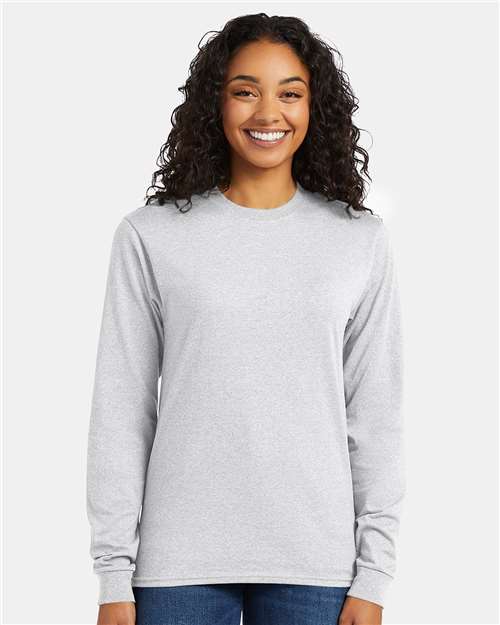Hanes - Camiseta de manga larga Essential-T - 5286