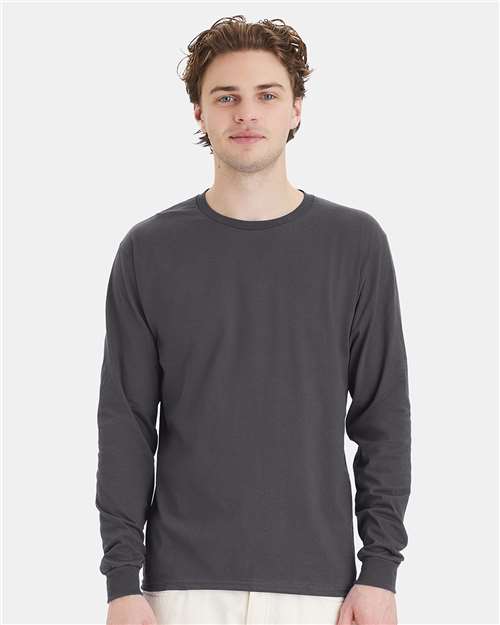 Hanes - Camiseta de manga larga Essential-T - 5286