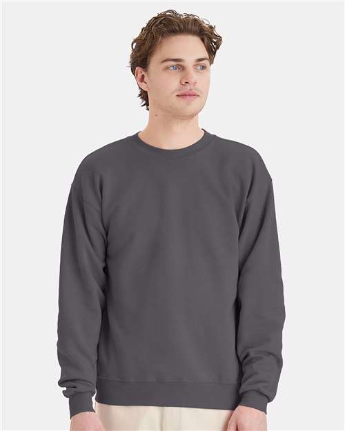 Hanes - Sudadera unisex EcoSmart® de cuello redondo - P160