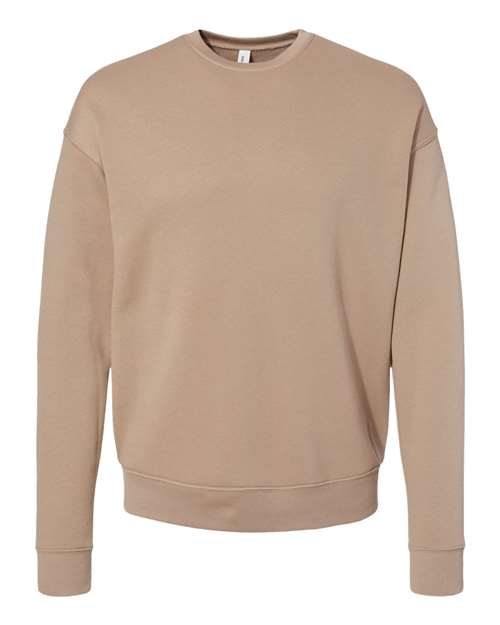 BELLA + CANVAS - Sudadera unisex de forro polar con hombros caídos y cuello redondo - 3945