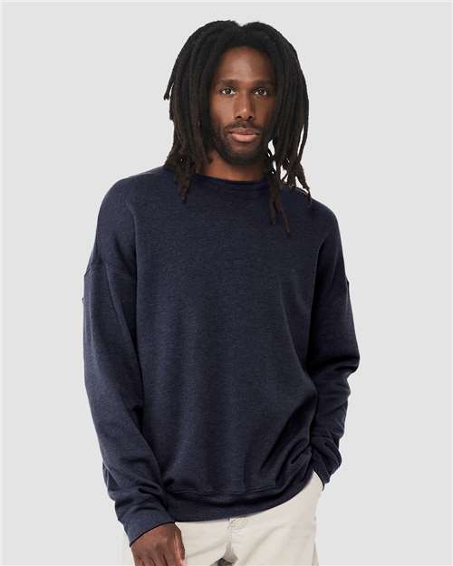 BELLA + CANVAS - Sudadera unisex de forro polar con hombros caídos y cuello redondo - 3945