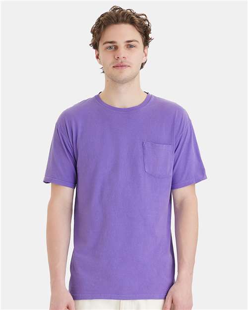 ComfortWash de Hanes - Camiseta unisex con bolsillo teñido - GDH150