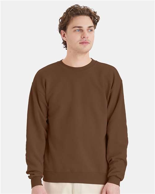 Hanes - Sudadera unisex EcoSmart® de cuello redondo - P160
