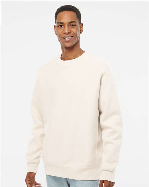Independent Trading Co. - Sudadera unisex Legend Premium de peso pesado con cuello redondo y tejido cruzado - IND5000C