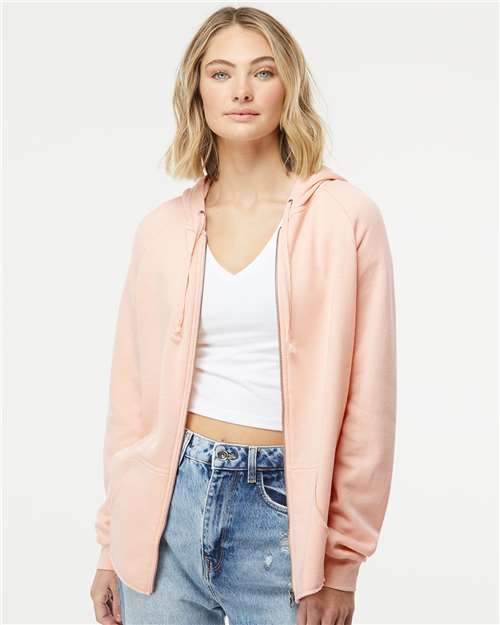 Independent Trading Co. - Women's California Wave Wash Full-Zip Hooded Sweatshirt - PRM2500Z