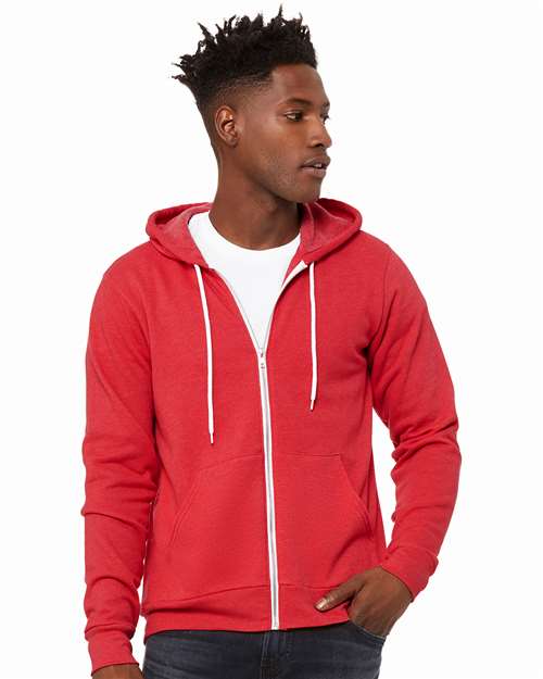 BELLA + CANVAS - Unisex Sponge Fleece Full-Zip Hoodie Sweatshirt - 3739