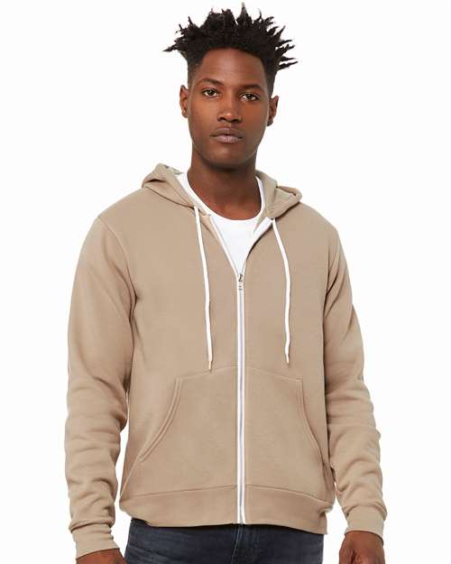 BELLA + CANVAS - Unisex Sponge Fleece Full-Zip Hoodie Sweatshirt - 3739
