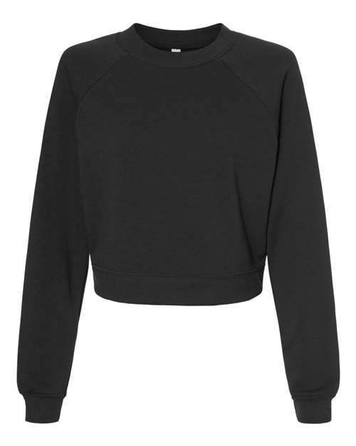 BELLA + CANVAS - Women's Crop Raglan Crewneck Sweatshirt - 7505