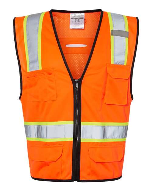 Kishigo - Unisex 6 Pocket Contrast Class 2 Vest - 1580-1581