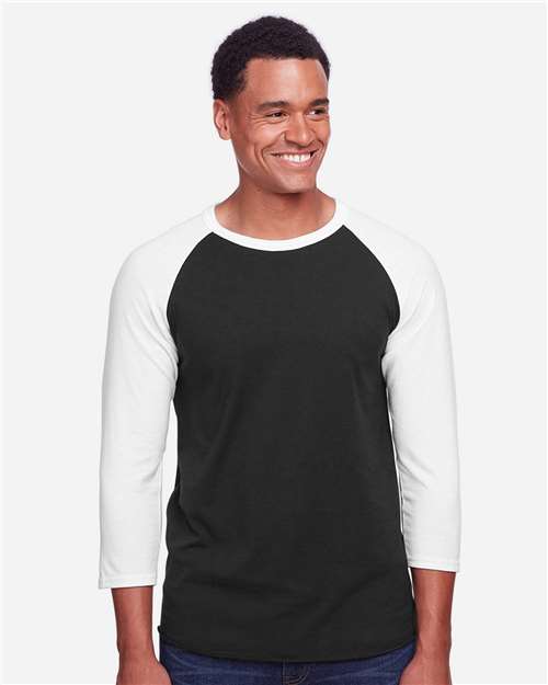JERZEES - Premium Blend Ringspun Three-Quarter Sleeve Raglan Baseball T-Shirt - 560RR