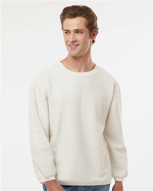 MV Sport - Unisex Corded Crewneck Sweatshirt - 19179