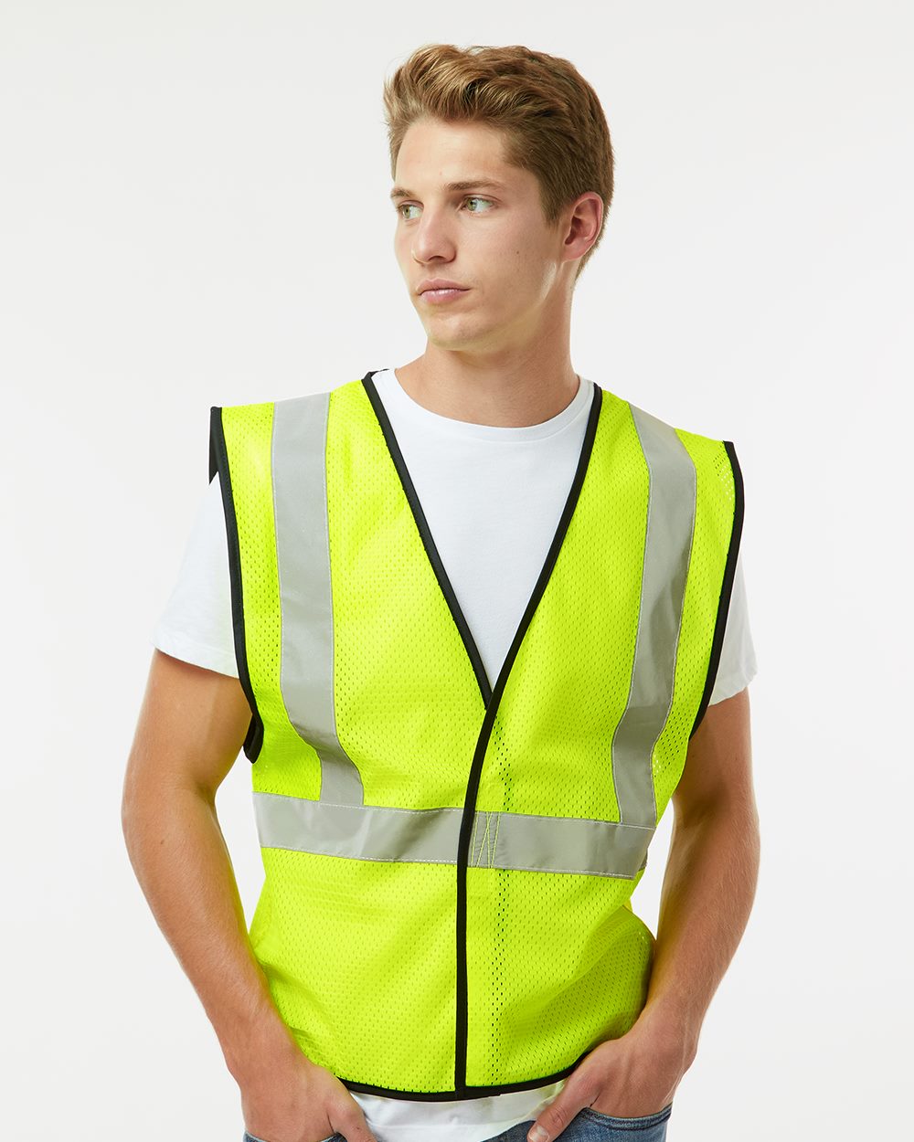Kishigo - Unisex Hook-and-Loop Mesh Vest - 1571-1572
