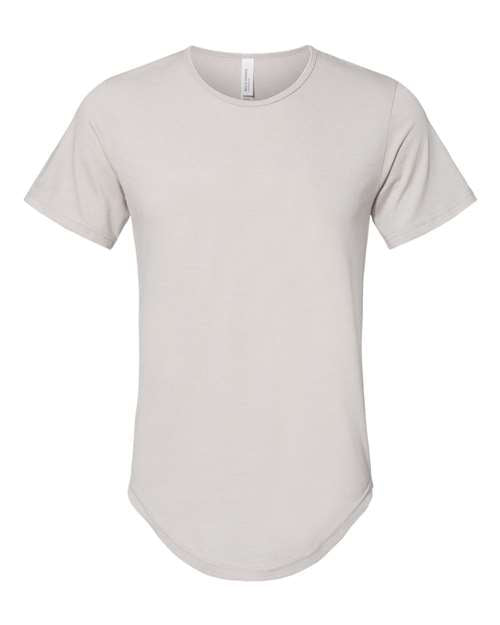 BELLA + CANVAS - Camiseta de jersey con dobladillo curvo para hombre - 3003