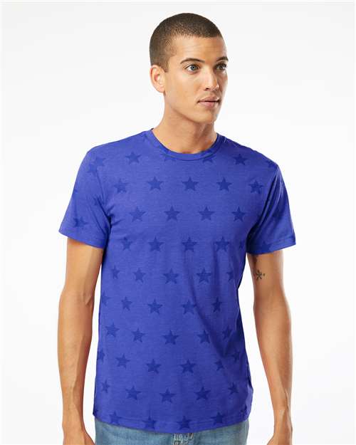 Code Five - Unisex Star Print Tee - 3929