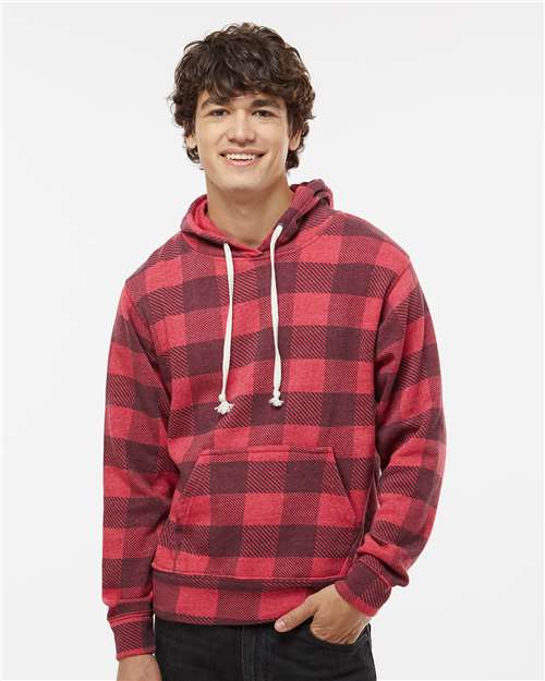 J. America - Men's Triblend Fleece Hooded Sweatshirt - 8871
