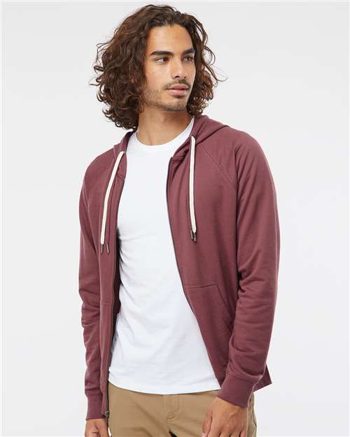 Independent Trading Co. - Sudadera unisex con capucha y cremallera completa de tejido de rizo ligero Icon - SS1000Z