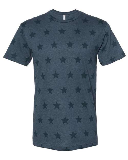 Code Five - Unisex Star Print Tee - 3929