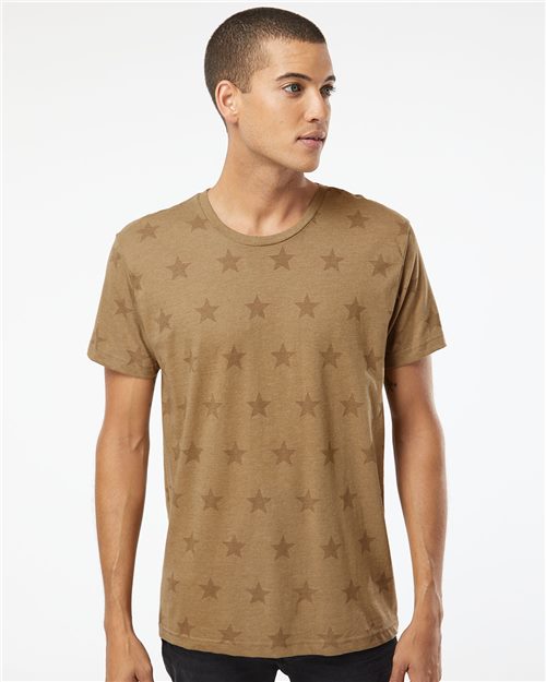 Code Five - Unisex Star Print Tee - 3929