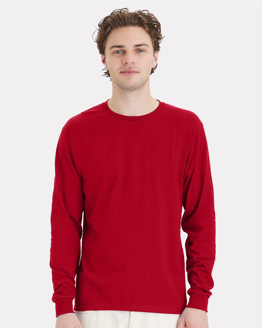 Hanes - Camiseta de manga larga Essential-T - 5286