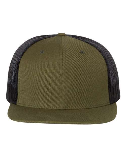 Richardson - Gorra de camionero de mezcla de lana con visera plana - 511