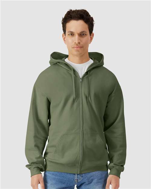 Gildan - Sudadera unisex con capucha y cremallera completa Softstyle® - SF600