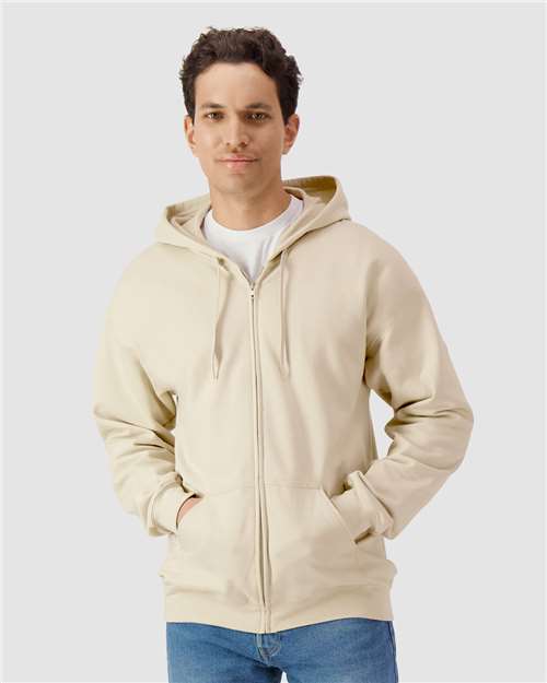 Gildan - Sudadera unisex con capucha y cremallera completa Softstyle® - SF600